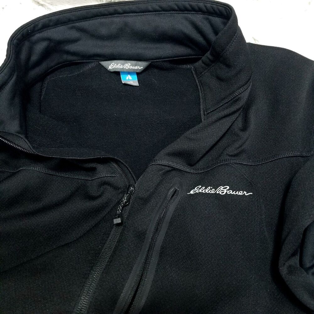 Eddie Bauer Jacket Mens XL Black First Ascent Full Zip Long Sleeve‎ Nylon Coat - Picture 8 of 11